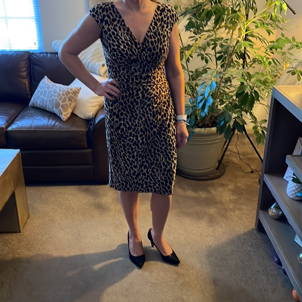Form fitting Leopard dress